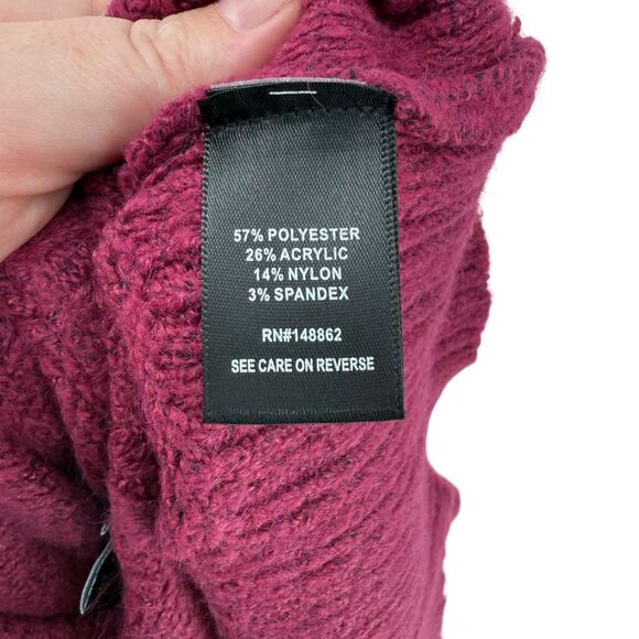 Torrid Cashmere Pullover Sweater 3X 22 24 Vegan Tunic Crew Neck Berry Pink Soft - Picture 10 of 11